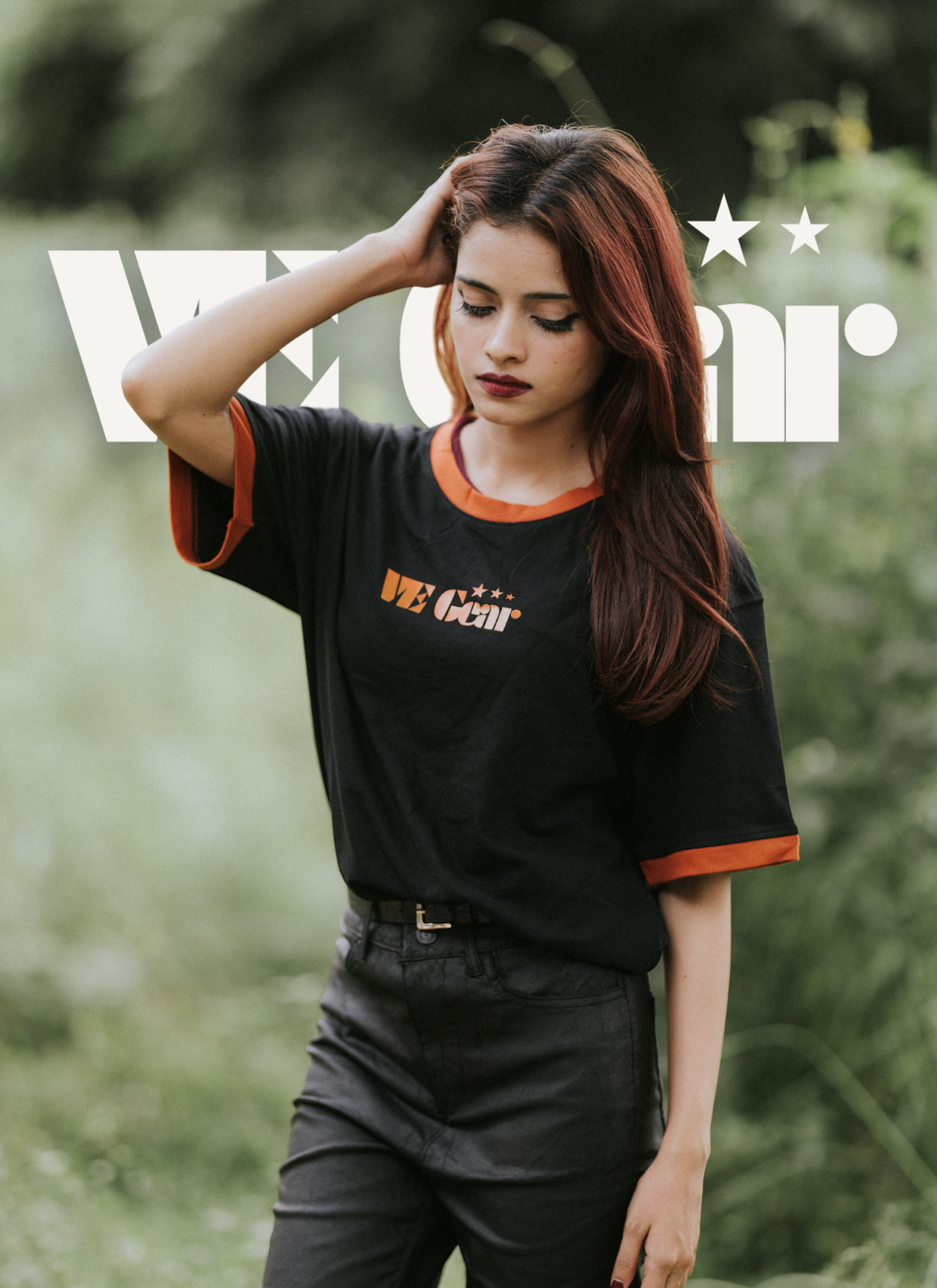 VE Gear Limited Edition “SIGNATURE” Black and Bronze Oversized T-shirt view 3