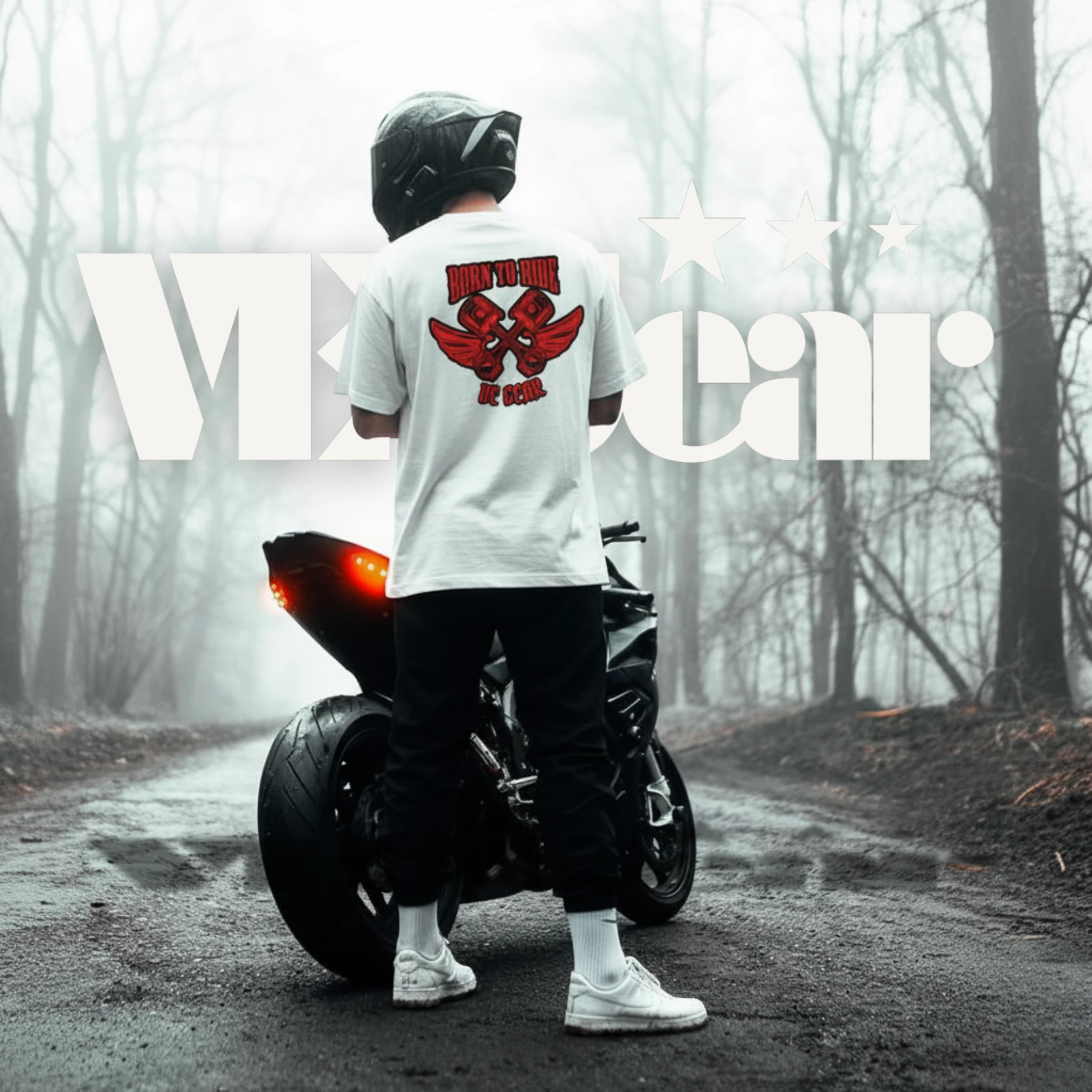VE Gear “Born to Ride” Drop Shoulder Tee view 5